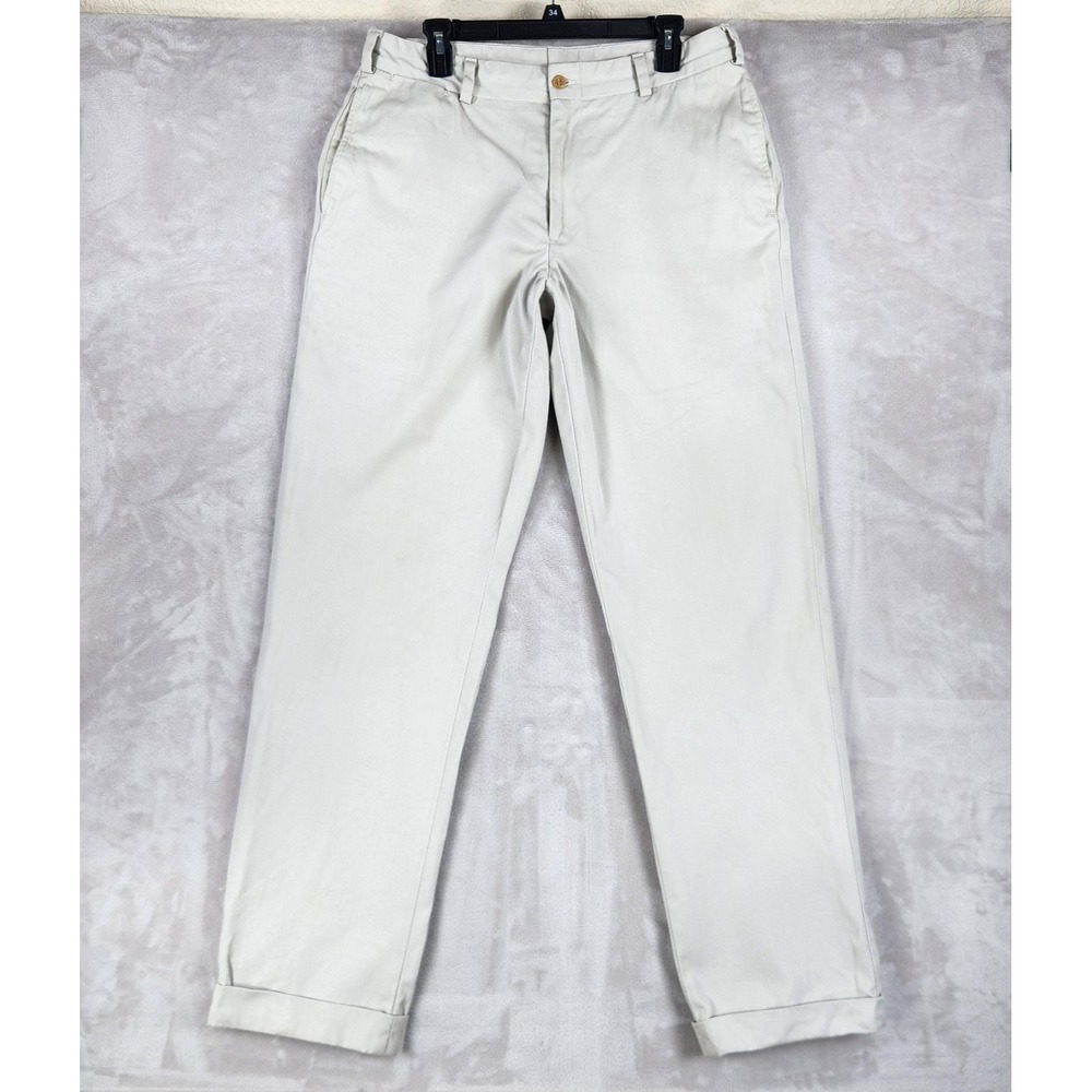 Bills Khakis Pants Mens 35x34 Beige Cotton Chino M2 Classic Fit Casual Made USA